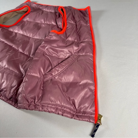 J Crew Crewcuts Girl's Size 6/7 Down Puffer Vest Full Zip Fleece Lined Pink EUC - Picture 5 of 10